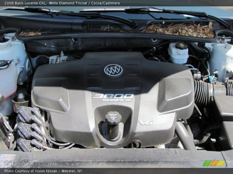 White Diamond Tricoat / Cocoa/Cashmere 2008 Buick Lucerne CXL