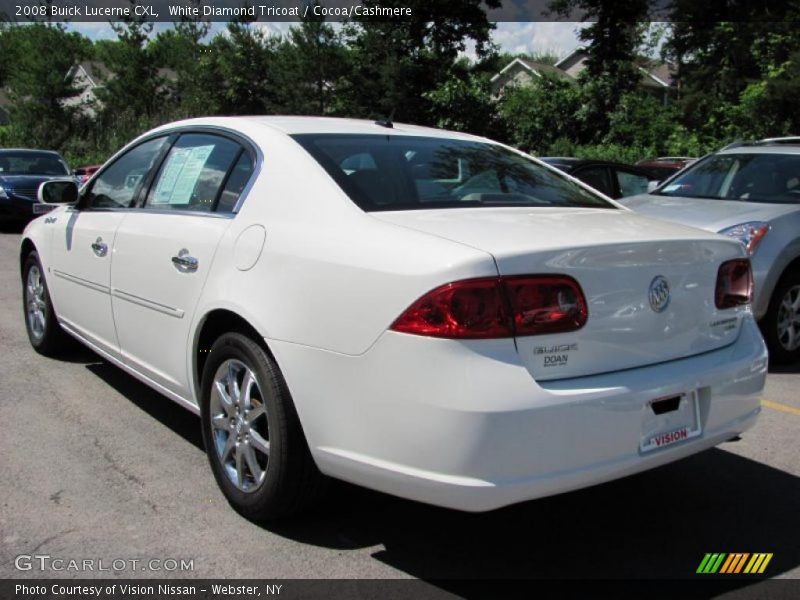 White Diamond Tricoat / Cocoa/Cashmere 2008 Buick Lucerne CXL