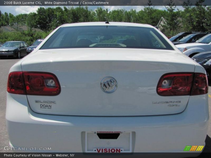 White Diamond Tricoat / Cocoa/Cashmere 2008 Buick Lucerne CXL