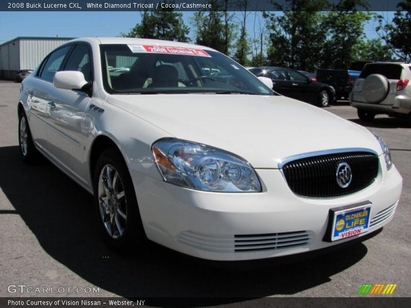 White Diamond Tricoat / Cocoa/Cashmere 2008 Buick Lucerne CXL