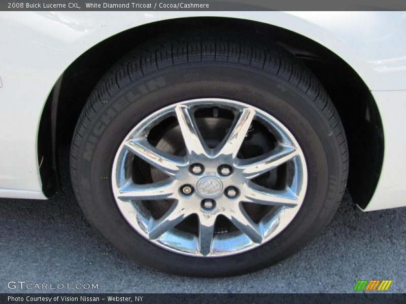 White Diamond Tricoat / Cocoa/Cashmere 2008 Buick Lucerne CXL