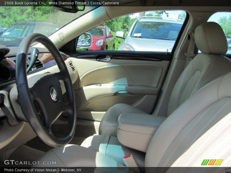 White Diamond Tricoat / Cocoa/Cashmere 2008 Buick Lucerne CXL
