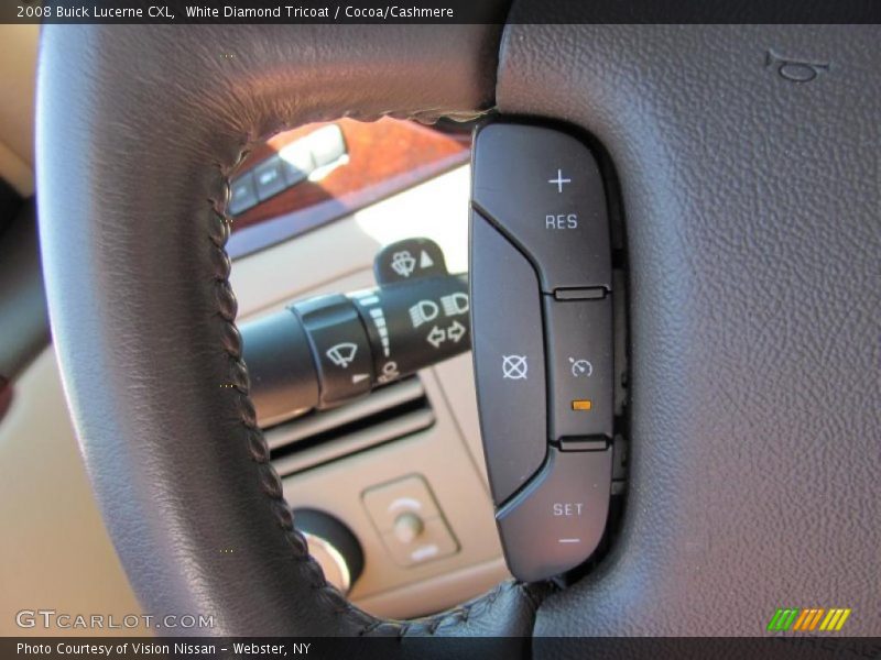White Diamond Tricoat / Cocoa/Cashmere 2008 Buick Lucerne CXL