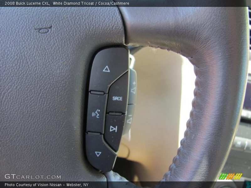 White Diamond Tricoat / Cocoa/Cashmere 2008 Buick Lucerne CXL