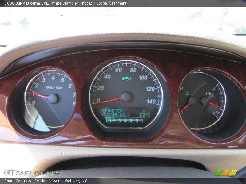 White Diamond Tricoat / Cocoa/Cashmere 2008 Buick Lucerne CXL