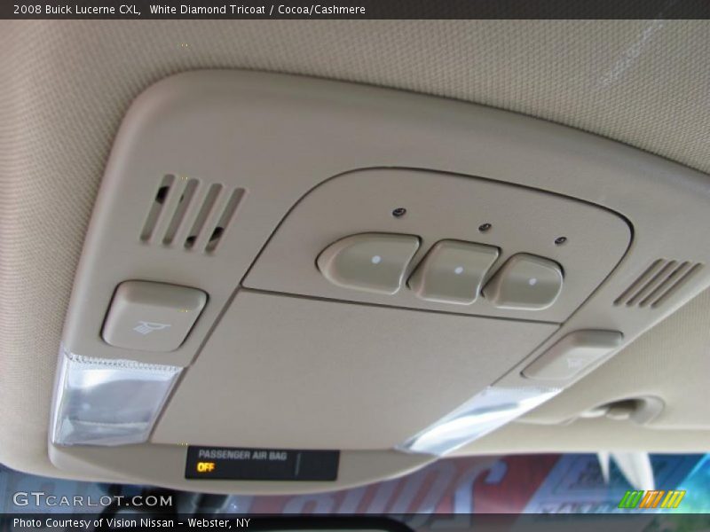 White Diamond Tricoat / Cocoa/Cashmere 2008 Buick Lucerne CXL