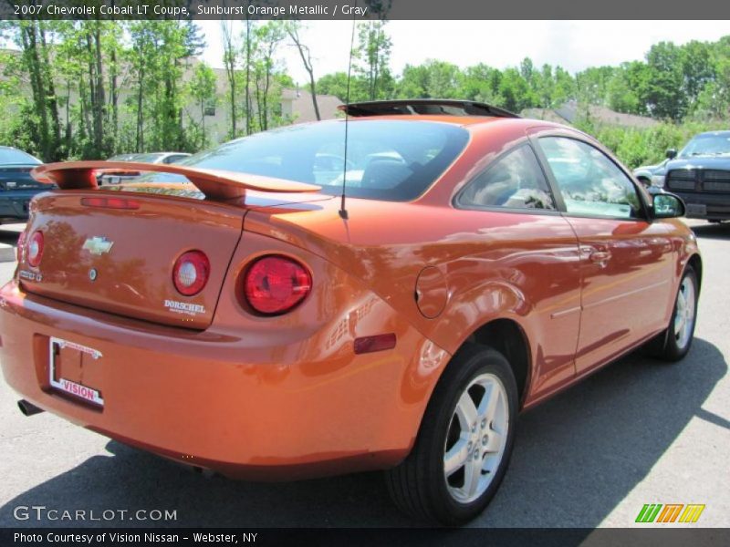 Sunburst Orange Metallic / Gray 2007 Chevrolet Cobalt LT Coupe