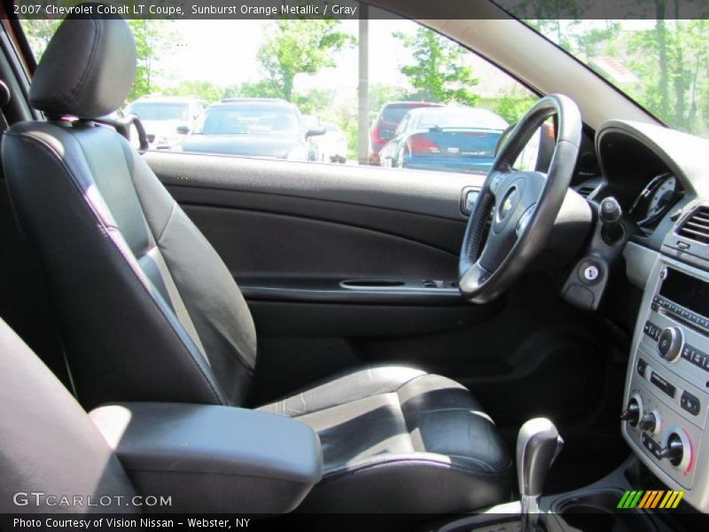 Sunburst Orange Metallic / Gray 2007 Chevrolet Cobalt LT Coupe