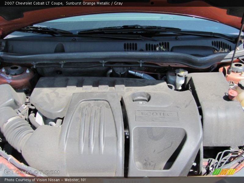 Sunburst Orange Metallic / Gray 2007 Chevrolet Cobalt LT Coupe