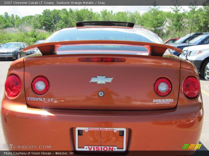 Sunburst Orange Metallic / Gray 2007 Chevrolet Cobalt LT Coupe