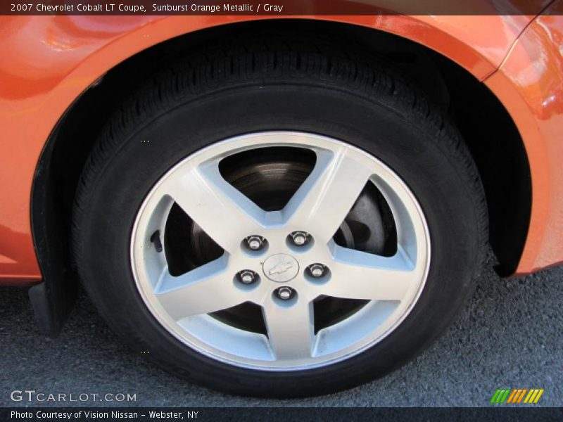 Sunburst Orange Metallic / Gray 2007 Chevrolet Cobalt LT Coupe