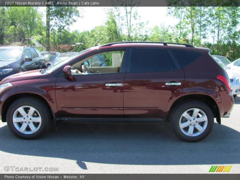 Merlot Pearl / Cafe Latte 2007 Nissan Murano S AWD