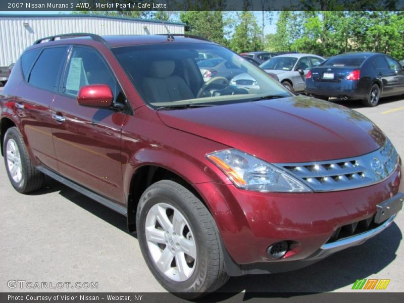 Merlot Pearl / Cafe Latte 2007 Nissan Murano S AWD