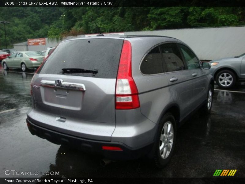 Whistler Silver Metallic / Gray 2008 Honda CR-V EX-L 4WD