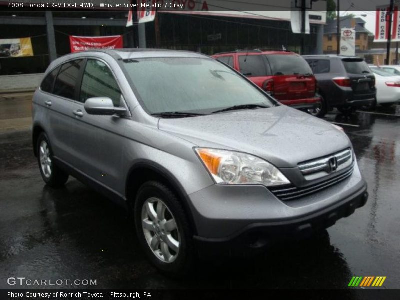 Whistler Silver Metallic / Gray 2008 Honda CR-V EX-L 4WD