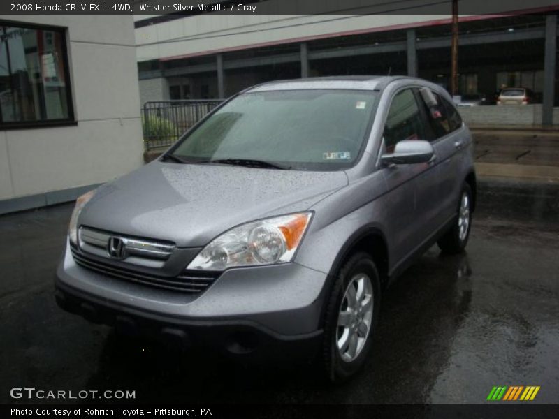 Whistler Silver Metallic / Gray 2008 Honda CR-V EX-L 4WD