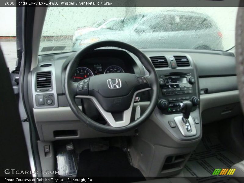Whistler Silver Metallic / Gray 2008 Honda CR-V EX-L 4WD
