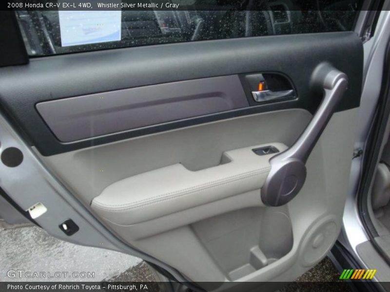 Whistler Silver Metallic / Gray 2008 Honda CR-V EX-L 4WD