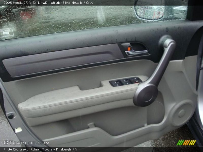 Whistler Silver Metallic / Gray 2008 Honda CR-V EX-L 4WD