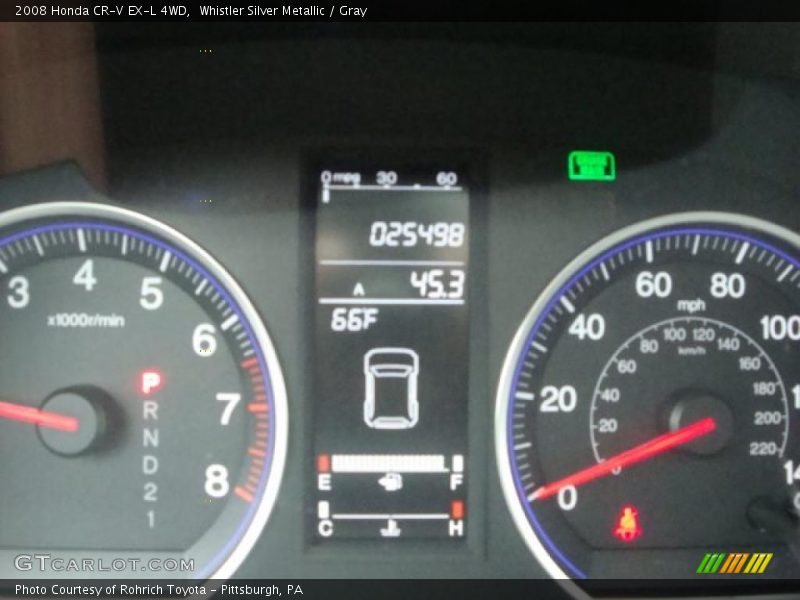 Whistler Silver Metallic / Gray 2008 Honda CR-V EX-L 4WD