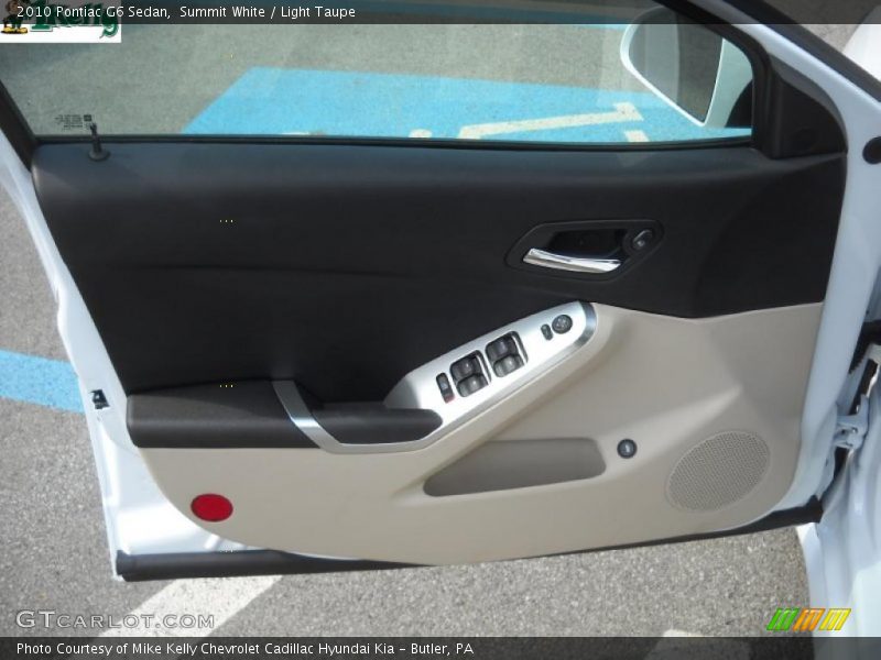 Summit White / Light Taupe 2010 Pontiac G6 Sedan