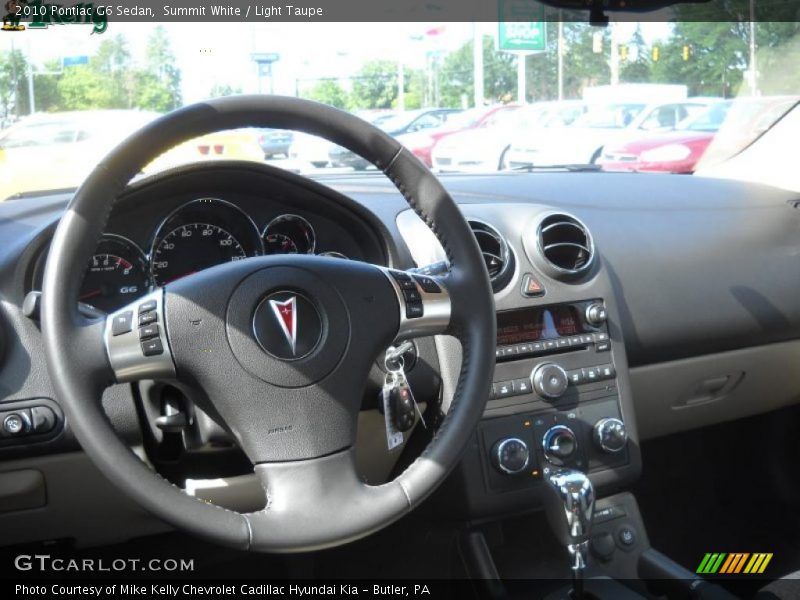 Summit White / Light Taupe 2010 Pontiac G6 Sedan