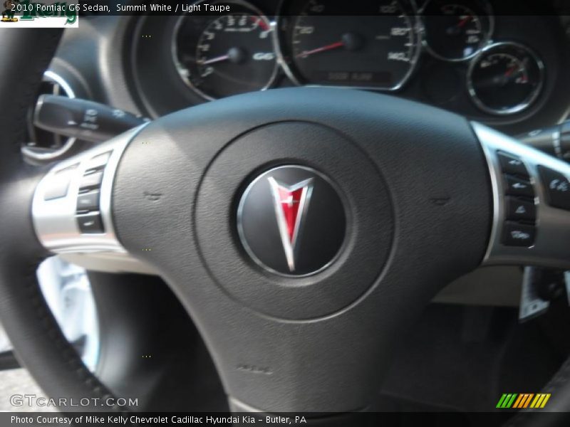 Summit White / Light Taupe 2010 Pontiac G6 Sedan