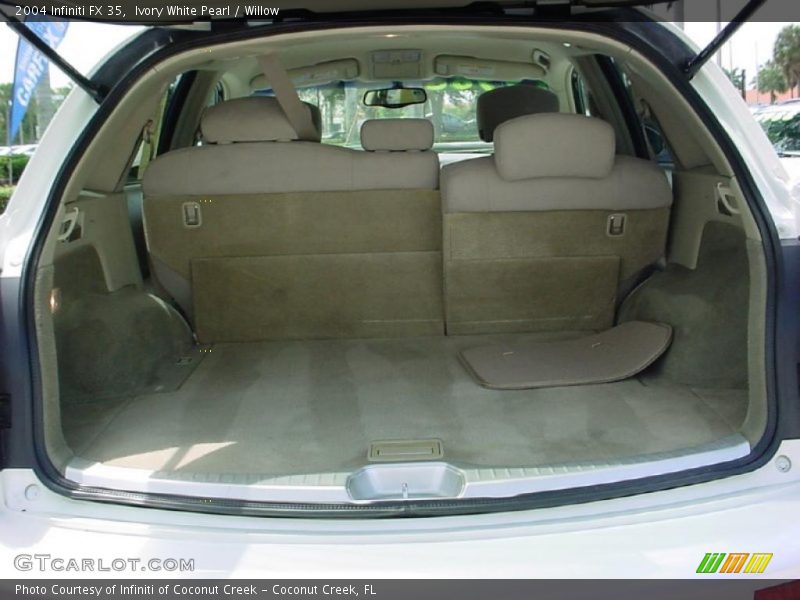 Ivory White Pearl / Willow 2004 Infiniti FX 35