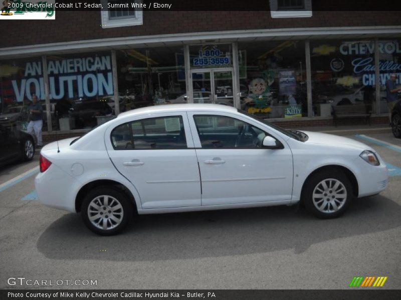 Summit White / Ebony 2009 Chevrolet Cobalt LT Sedan