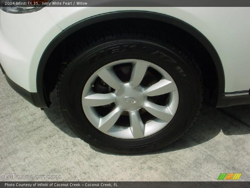 Ivory White Pearl / Willow 2004 Infiniti FX 35