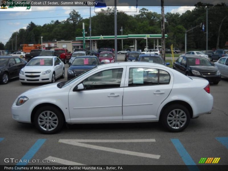 Summit White / Ebony 2009 Chevrolet Cobalt LT Sedan