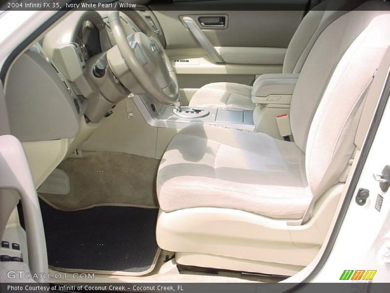 Ivory White Pearl / Willow 2004 Infiniti FX 35