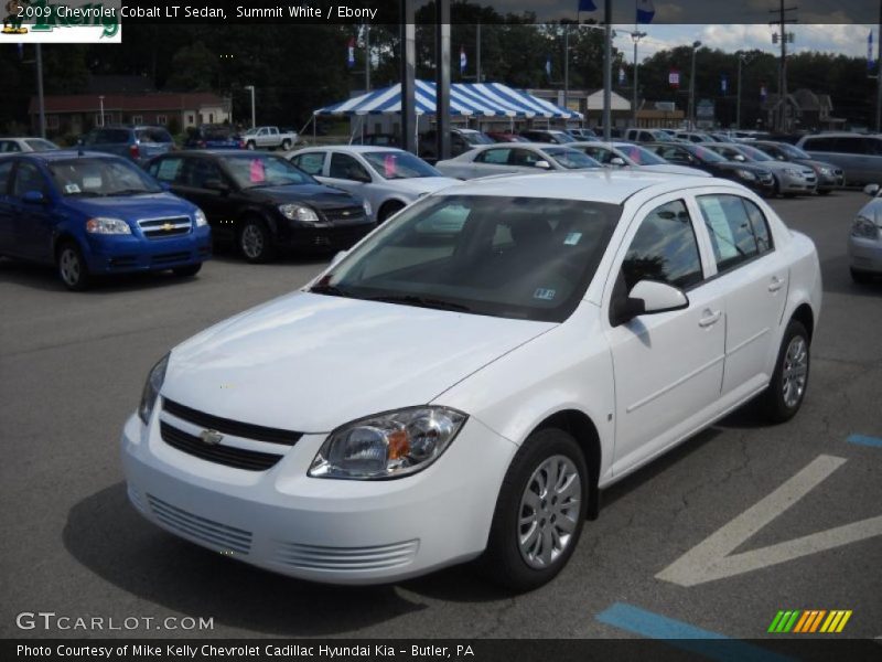 Summit White / Ebony 2009 Chevrolet Cobalt LT Sedan