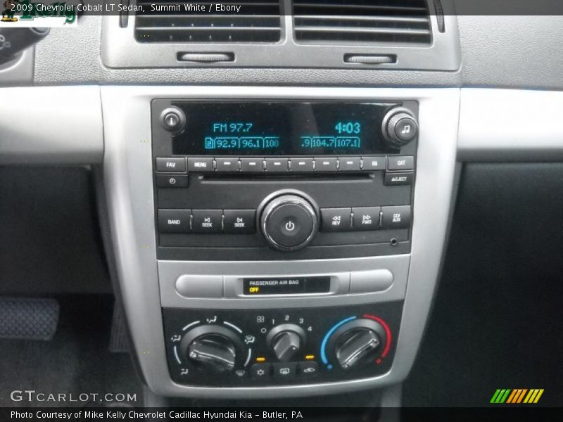 Summit White / Ebony 2009 Chevrolet Cobalt LT Sedan