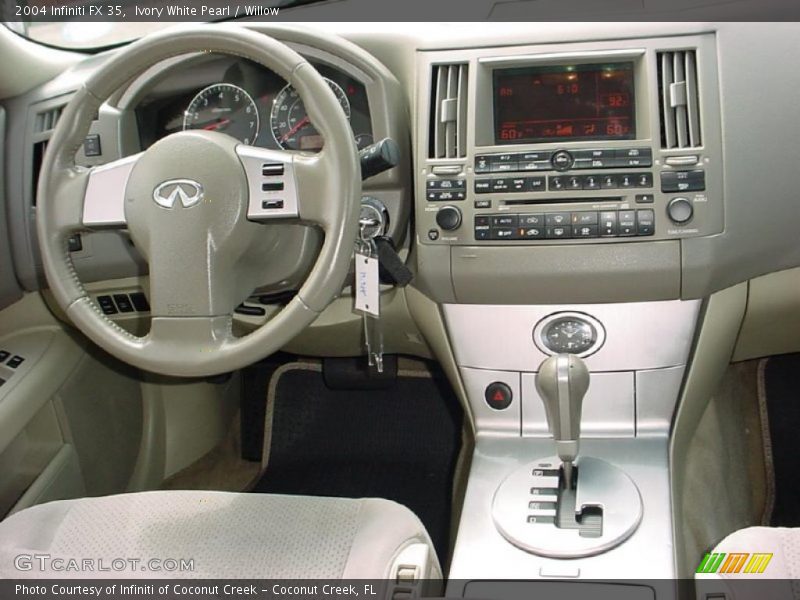 Ivory White Pearl / Willow 2004 Infiniti FX 35