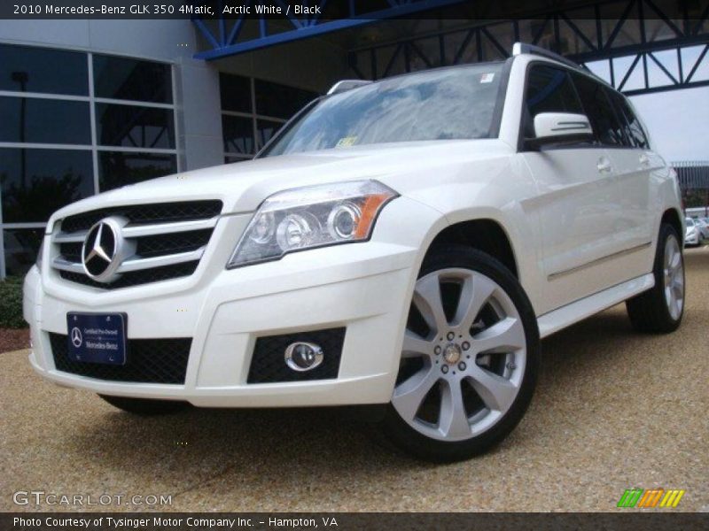 Arctic White / Black 2010 Mercedes-Benz GLK 350 4Matic