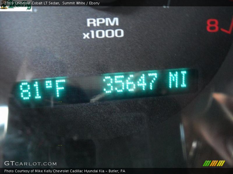 Summit White / Ebony 2009 Chevrolet Cobalt LT Sedan