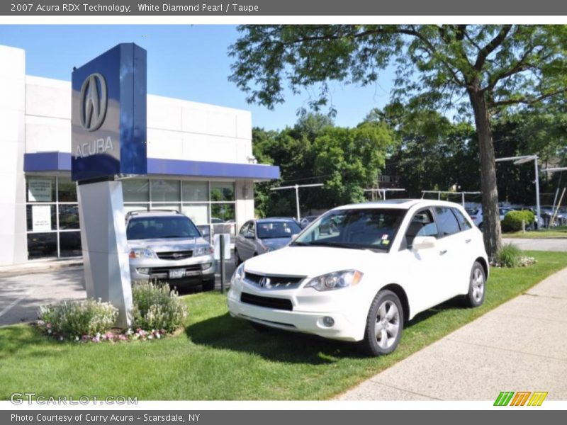 White Diamond Pearl / Taupe 2007 Acura RDX Technology