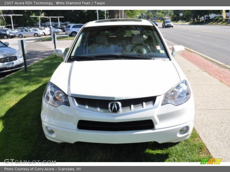 White Diamond Pearl / Taupe 2007 Acura RDX Technology