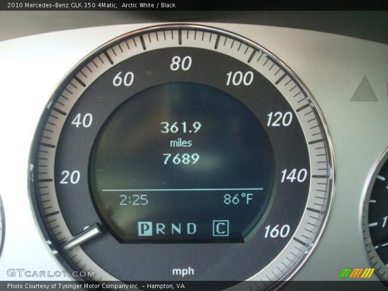 Arctic White / Black 2010 Mercedes-Benz GLK 350 4Matic