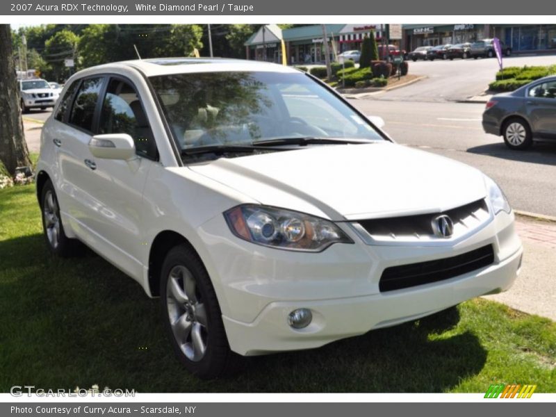 White Diamond Pearl / Taupe 2007 Acura RDX Technology