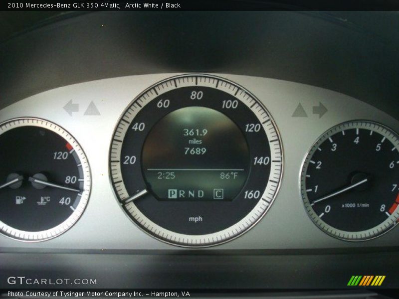 Arctic White / Black 2010 Mercedes-Benz GLK 350 4Matic