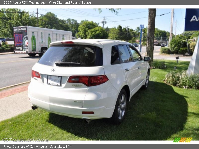 White Diamond Pearl / Taupe 2007 Acura RDX Technology