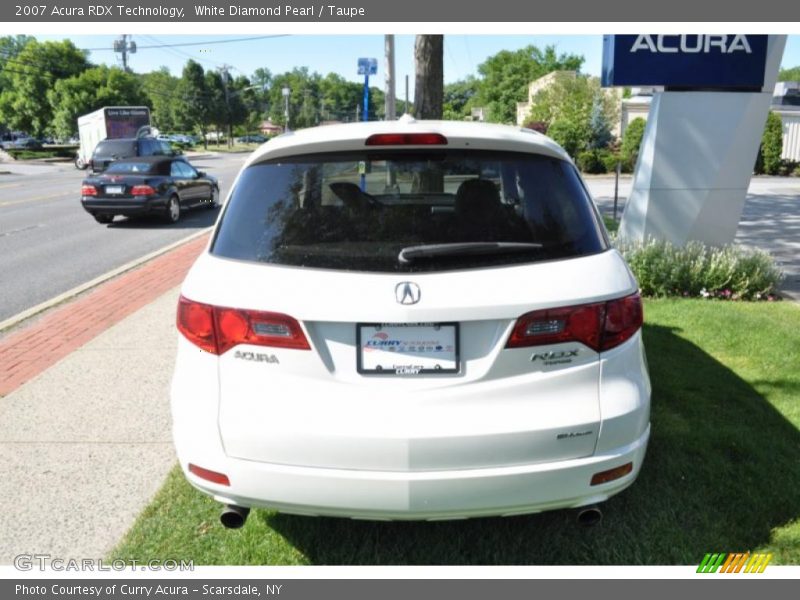 White Diamond Pearl / Taupe 2007 Acura RDX Technology