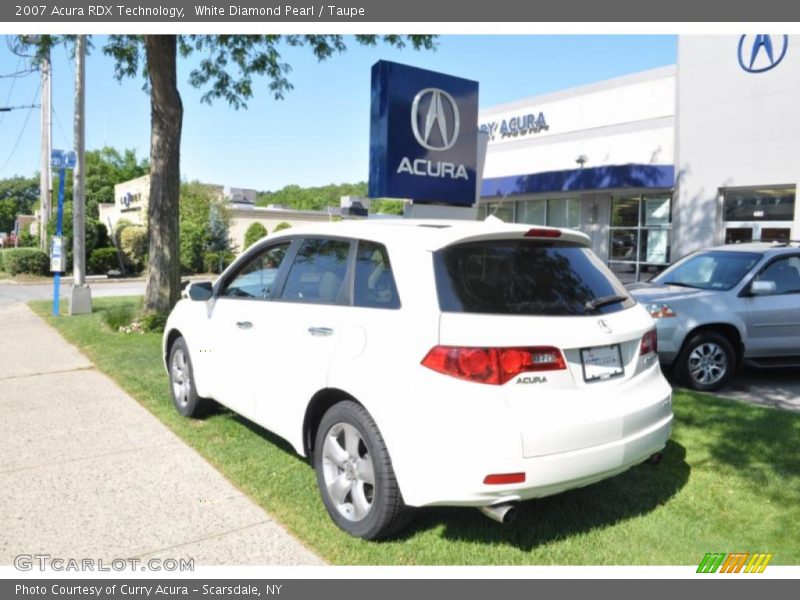 White Diamond Pearl / Taupe 2007 Acura RDX Technology