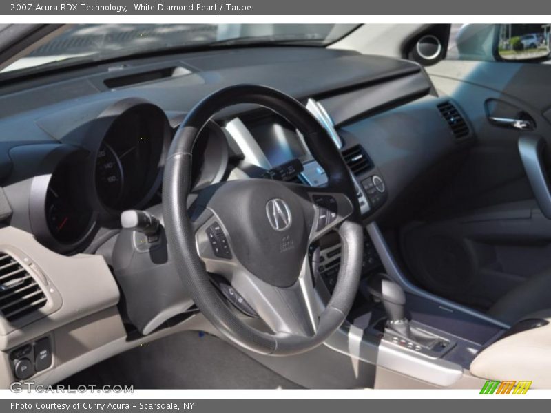 White Diamond Pearl / Taupe 2007 Acura RDX Technology