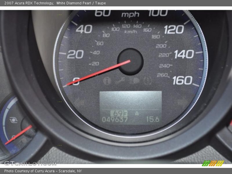 White Diamond Pearl / Taupe 2007 Acura RDX Technology