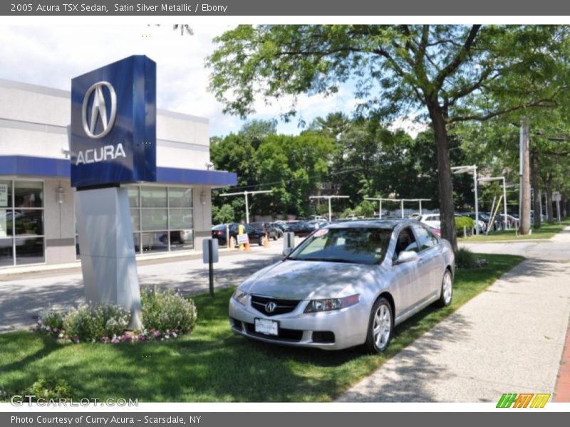 Satin Silver Metallic / Ebony 2005 Acura TSX Sedan