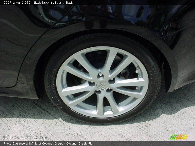 Black Sapphire Pearl / Black 2007 Lexus IS 250