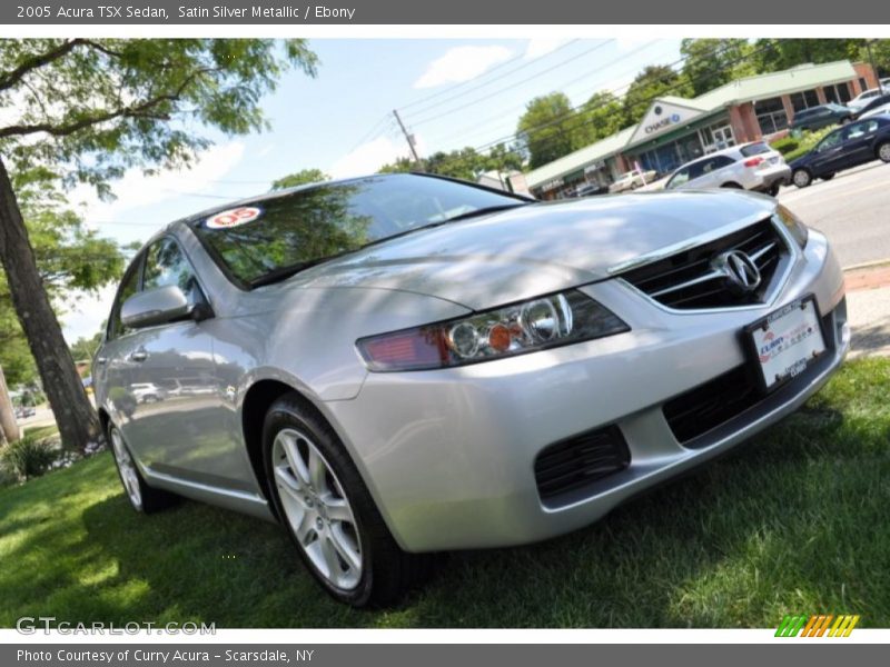 Satin Silver Metallic / Ebony 2005 Acura TSX Sedan